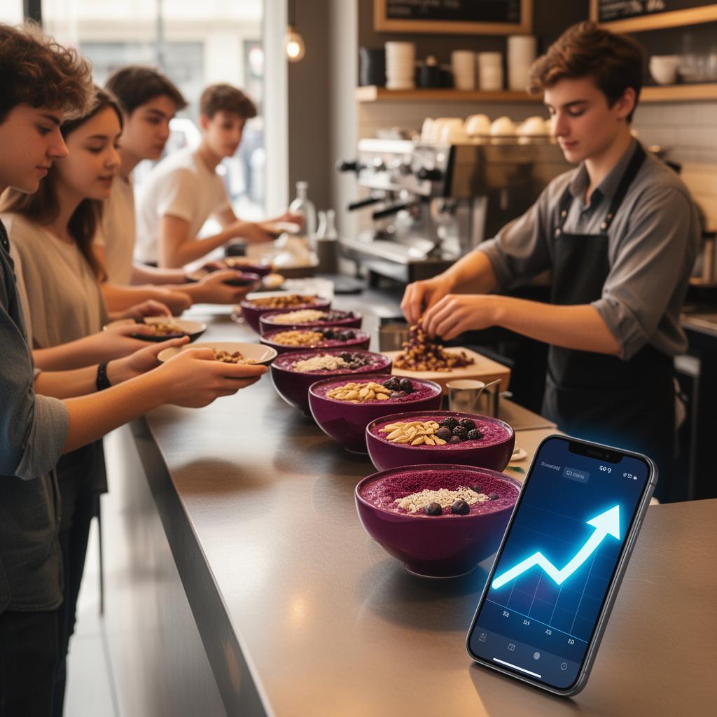 Bowls de açaí con toppings, tendencia entre jóvenes